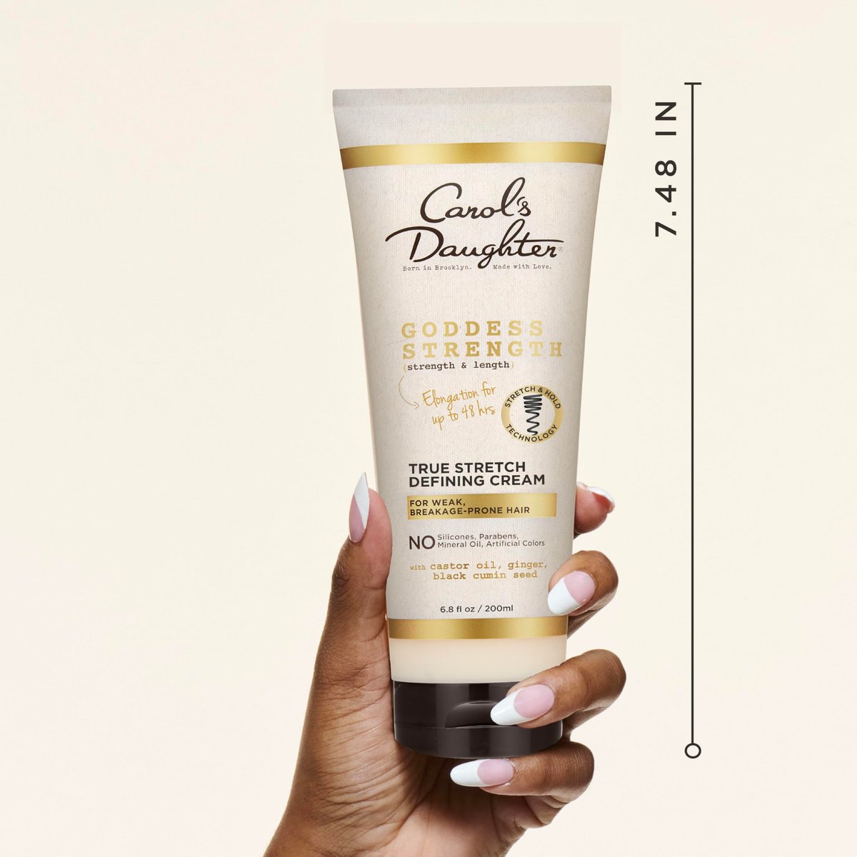 Carol's Daughter Goddess Strength True Stretch Defining Hair Cream for Waves, Coils and Curls, 6.8 oz Avelisse