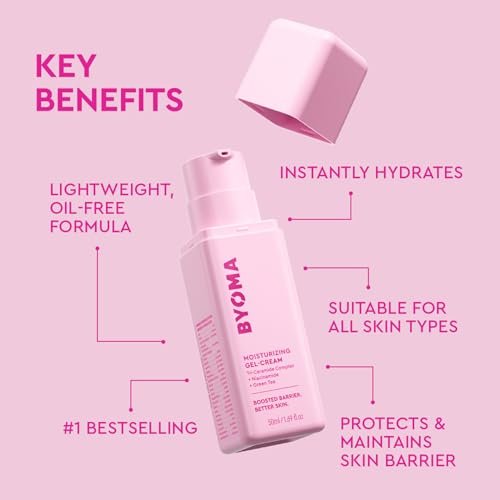 BYOMA Moisturizing Gel Cream - Barrier Repair Face Lotion with Niacinamide and Green Tea, Ceramide Moisturizer for Dry Skin, Alcohol Free & Oil Free, 1.69 fl. oz Avelisse