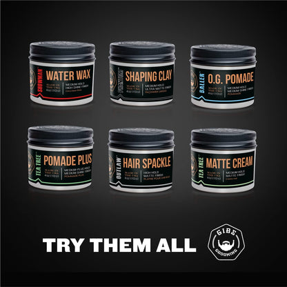 GIBS Tea Tree Pomade Plus - Medium-Plus Hold, Medium to High Shine, Clean Ingredients, Made in USA (4 oz) Avelisse