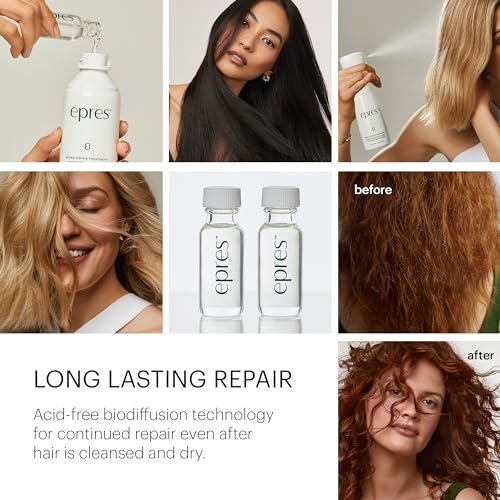 Epres Bond Repair Treatment Refill (2 x 15ml) – Bonding Treatment for Damaged Hair – Softer, Stronger, Healthier Hair – For All Hair Types Avelisse