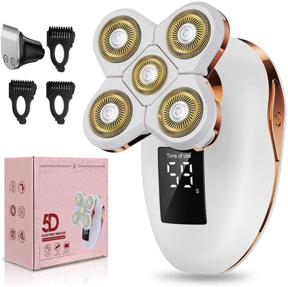 TAYAYO 2-in-1 Electric Razor for Women - Wet/Dry 5D Rotary Shaver & Hair Trimmer with USB Charging, Rechargeable Lithium-Ion Battery, Water Resistant Grooming Kit Avelisse