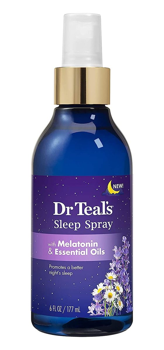 Dr Teal's Melatonin Sleep Bath Gift Set - Foaming Bath, Body Lotion & Sleep Spray with Lavender for Stress Relief Avelisse
