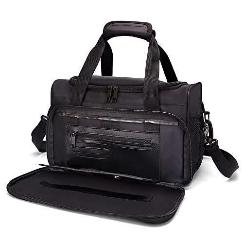 BARBERPLAN Barber Hairdressing Bag - Large Travel Storage Bag for Salon Tools, Makeup, Cosmetics - Portable Handbag for Hair Stylists and Beauty Artists (Black) - görsel 4