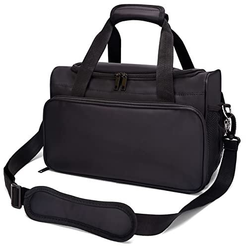 BARBERPLAN Barber Hairdressing Bag - Large Travel Storage Bag for Salon Tools, Makeup, Cosmetics - Portable Handbag for Hair Stylists and Beauty Artists (Black) - görsel 2