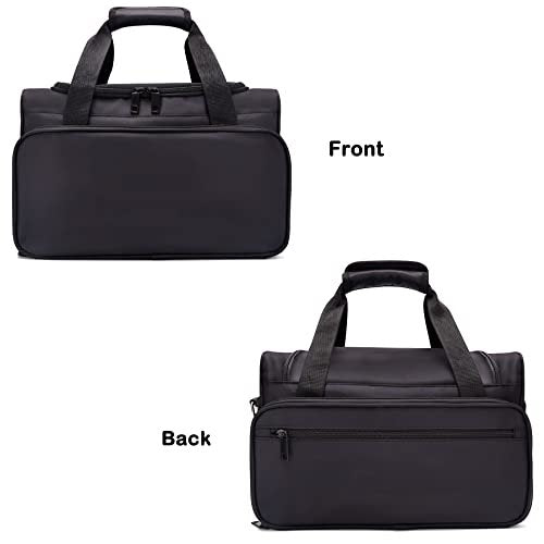 BARBERPLAN Barber Hairdressing Bag - Large Travel Storage Bag for Salon Tools, Makeup, Cosmetics - Portable Handbag for Hair Stylists and Beauty Artists (Black) - görsel 12