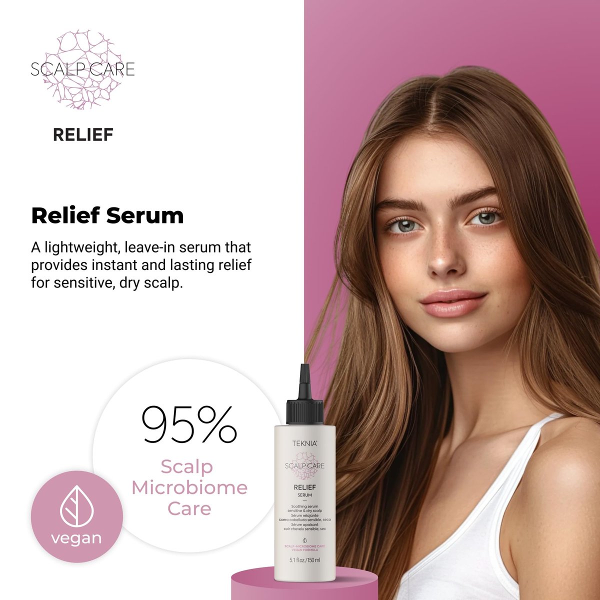 LAKMÉ Teknia Scalp Care Relief Soothing Serum for Dry Scalp, 5.1 Fl Oz - görsel 3