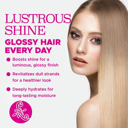 Luseta Glossy Pearl Shampoo - Smoothing & Nourishing Shampoo for Frizzy Hair with Pearl Extract, Awakens Shine for Dull Hair, 16.9 fl oz Avelisse