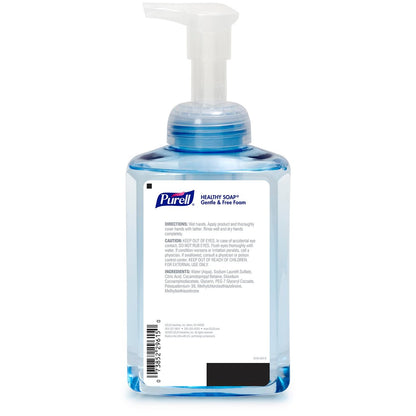 PURELL Brand HEALTHY SOAP Gentle & Free Foam Hand Soap, Fragrance-Free, 17.4 fl oz Table Top Pump Bottle (Pack of 4) - 5016-04 Avelisse