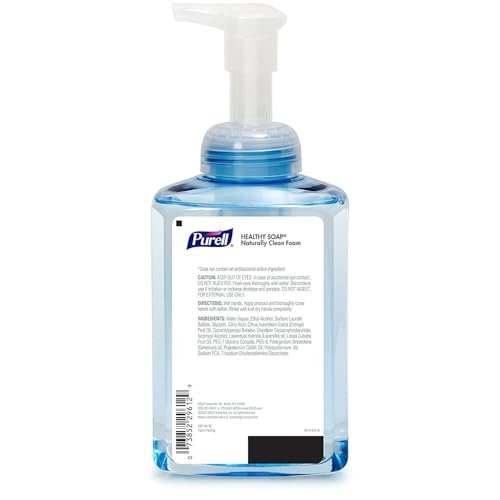 PURELL Brand CRT Healthy Soap Naturally Clean Foam, 17.4 fl oz Hand Soap Table Top Pump Bottle (Pack of 4) - 5013-04 Avelisse