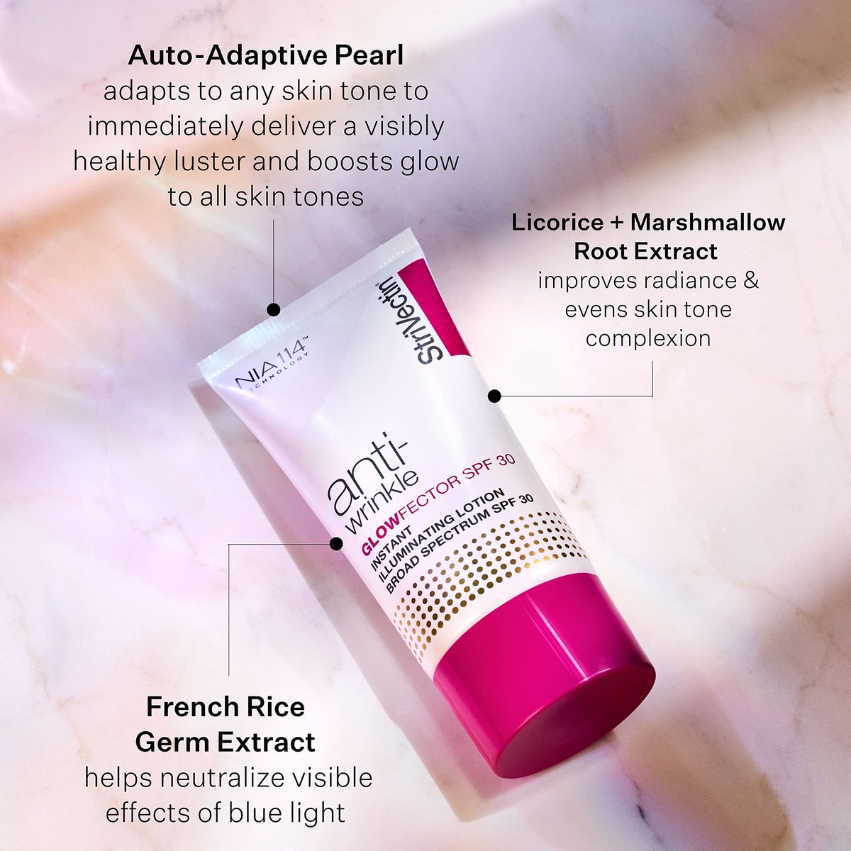 StriVectin GlowFector Instant Illuminating Lotion SPF 30 – Radiant Skin & Sun Protection, 1 oz Avelisse