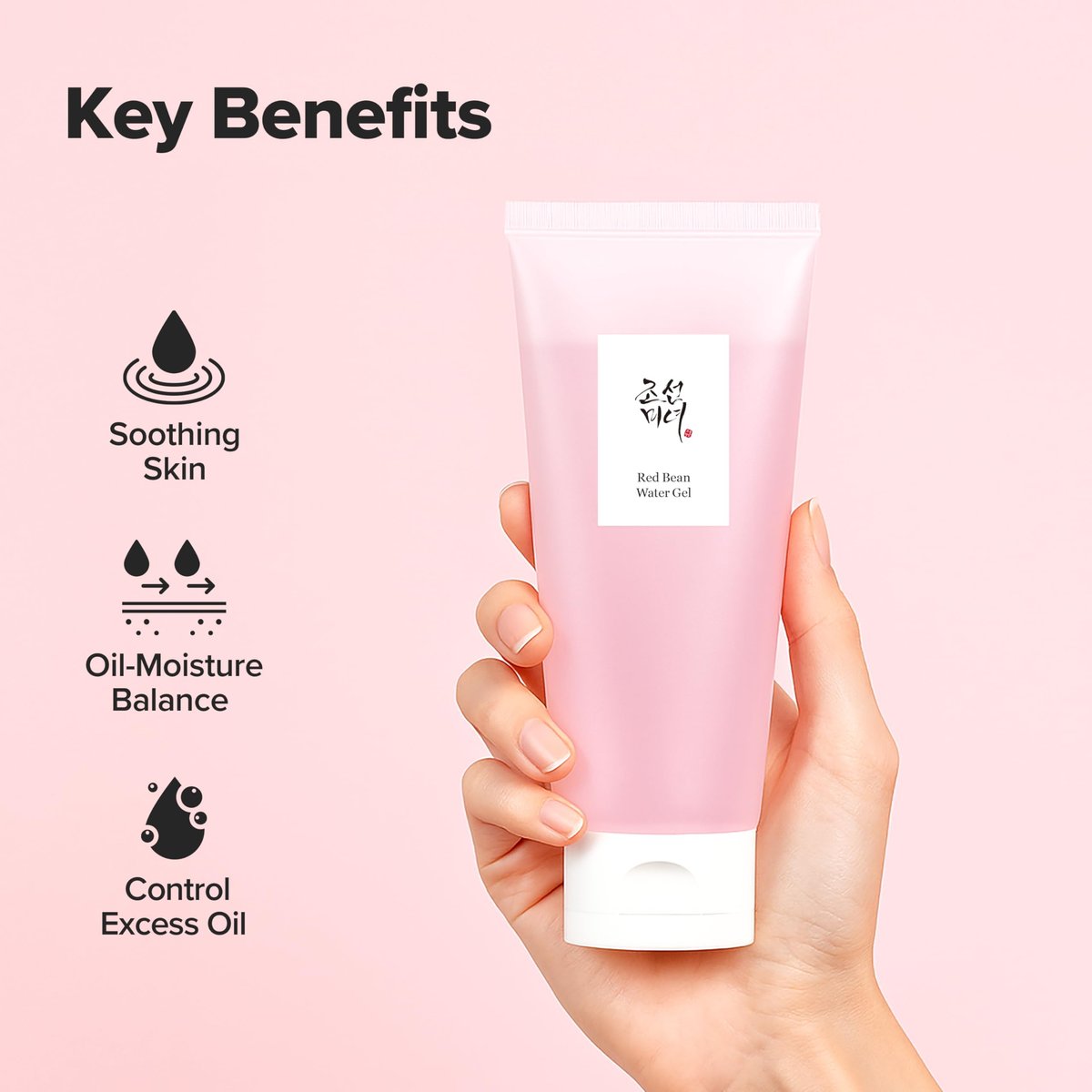 Beauty of Joseon Red Bean Water Gel Moisturizer - Hydrating Peptide Hydro Boost for Acne Prone Dry Skin - Korean Skincare for Men and Women - 3.38 fl oz (100ml) Avelisse