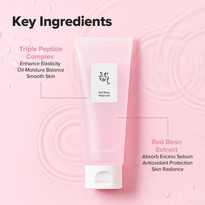 Beauty of Joseon Red Bean Water Gel Moisturizer - Hydrating Peptide Hydro Boost for Acne Prone Dry Skin - Korean Skincare for Men and Women - 3.38 fl oz (100ml) Avelisse