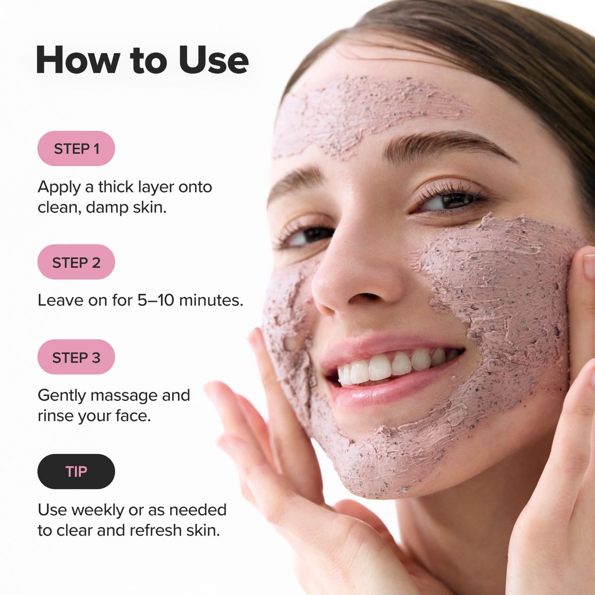 Beauty of Joseon Red Bean Pore Refreshing Mask – Hydrating Mud Cream Wash Off Pack, Pore Cleansing Exfoliator for Men and Women, 140ml Avelisse
