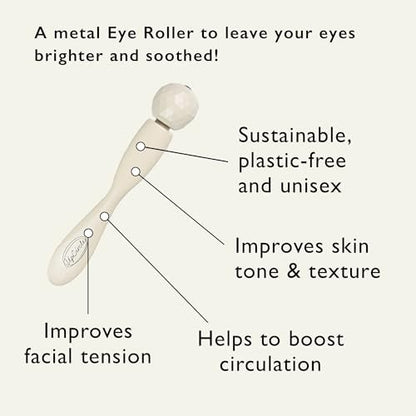 UpCircle Eye Roller – Metal & Plastic-Free Cooling Eye Massager for Dark Circles & Puffy Eyes | Sustainable Unisex Beauty Tool