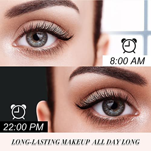 2 Pack 4D Silk Fiber Lash Mascara - Waterproof Very Black Long Lasting Mascara for Lengthening, Lifting, Multiplying, Curling Natural Eyelashes - görsel 12
