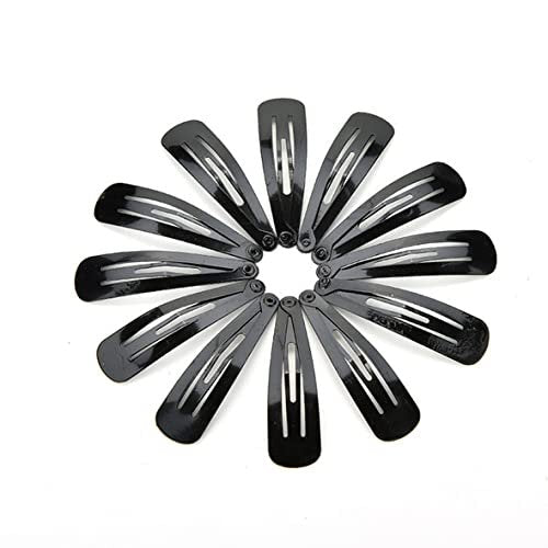12 Pieces Snap Hair Clips for Women – 2 Inch Metal Black Hair Barrettes - görsel 6