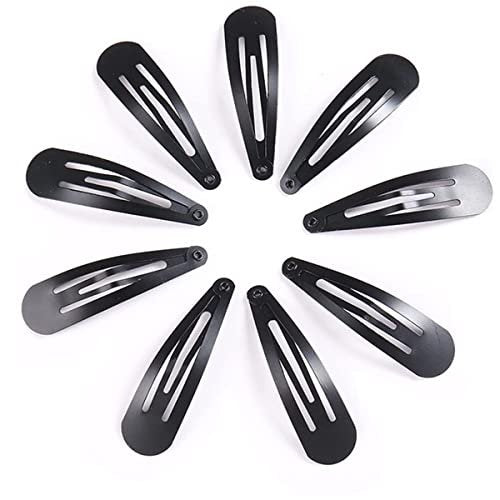 12 Pieces Snap Hair Clips for Women – 2 Inch Metal Black Hair Barrettes - görsel 2