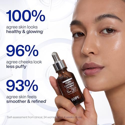 IOPE Expert PDRN Caffeine Shot Serum - Anti-Aging Face Serum to Depuff, Smooth & Rejuvenate Tired Skin with BIO-PDRN and Caffeine, Fast-Absorbing, 1.01 fl oz Avelisse