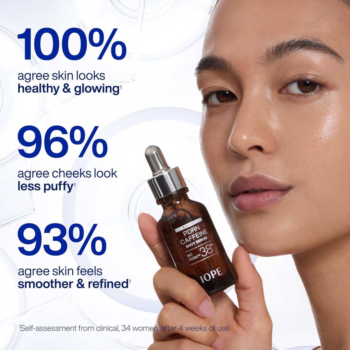 IOPE Expert PDRN Caffeine Shot Serum - Anti-Aging Face Serum to Depuff, Smooth & Rejuvenate Tired Skin with BIO-PDRN and Caffeine, Fast-Absorbing, 1.01 fl oz Avelisse