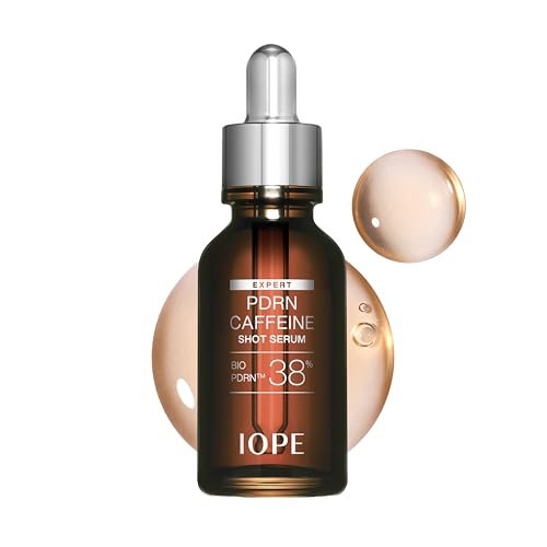 IOPE Expert PDRN Caffeine Shot Serum - Anti-Aging Face Serum to Depuff, Smooth & Rejuvenate Tired Skin with BIO-PDRN and Caffeine, Fast-Absorbing, 1.01 fl oz Avelisse