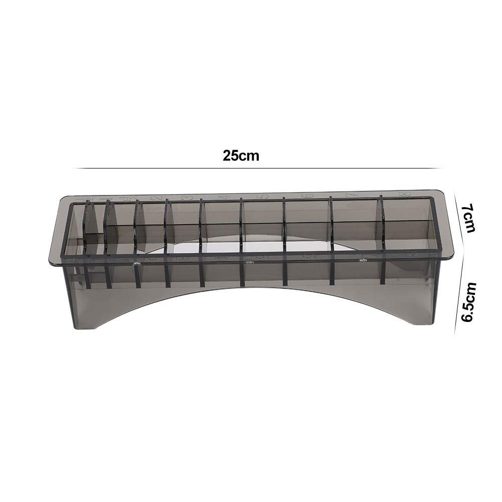 Watris Veiyi 10-Slot Clipper Guard Holder - Universal Hair Clipper Comb Case for Professional Barbers - görsel 3