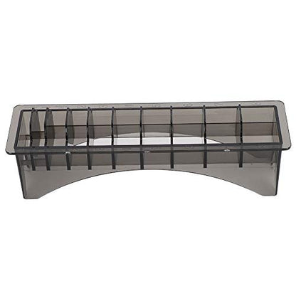 Watris Veiyi 10-Slot Clipper Guard Holder - Universal Hair Clipper Comb Case for Professional Barbers