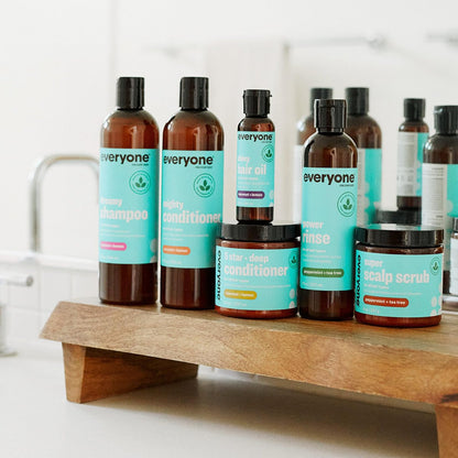 Everyone Hair Care Dreamy Shampoo - Coconut + Lemon, 12 fl oz - Gentle Cleansing & Moisturizing, Sulfate Free & Paraben Free Avelisse