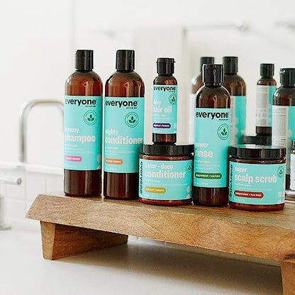 Everyone Hair Care Dreamy Shampoo - Coconut + Lemon, 12 fl oz - Gentle Cleansing & Moisturizing, Sulfate Free & Paraben Free Avelisse