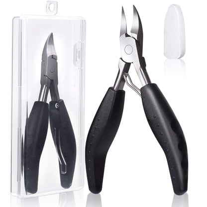Feiccier Heavy Duty Ingrown Toenail Clippers – Professional Toenail Trimmer for Thick & Ingrown Nails, Sharp Curved Blade, Stainless Steel Pedicure Tool