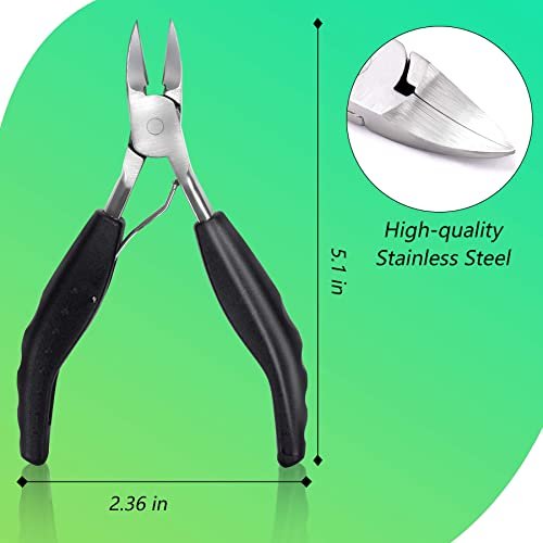 Feiccier Heavy Duty Ingrown Toenail Clippers – Professional Toenail Trimmer for Thick & Ingrown Nails, Sharp Curved Blade, Stainless Steel Pedicure Tool - görsel 4