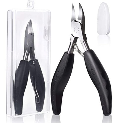 Feiccier Heavy Duty Ingrown Toenail Clippers – Professional Toenail Trimmer for Thick & Ingrown Nails, Sharp Curved Blade, Stainless Steel Pedicure Tool