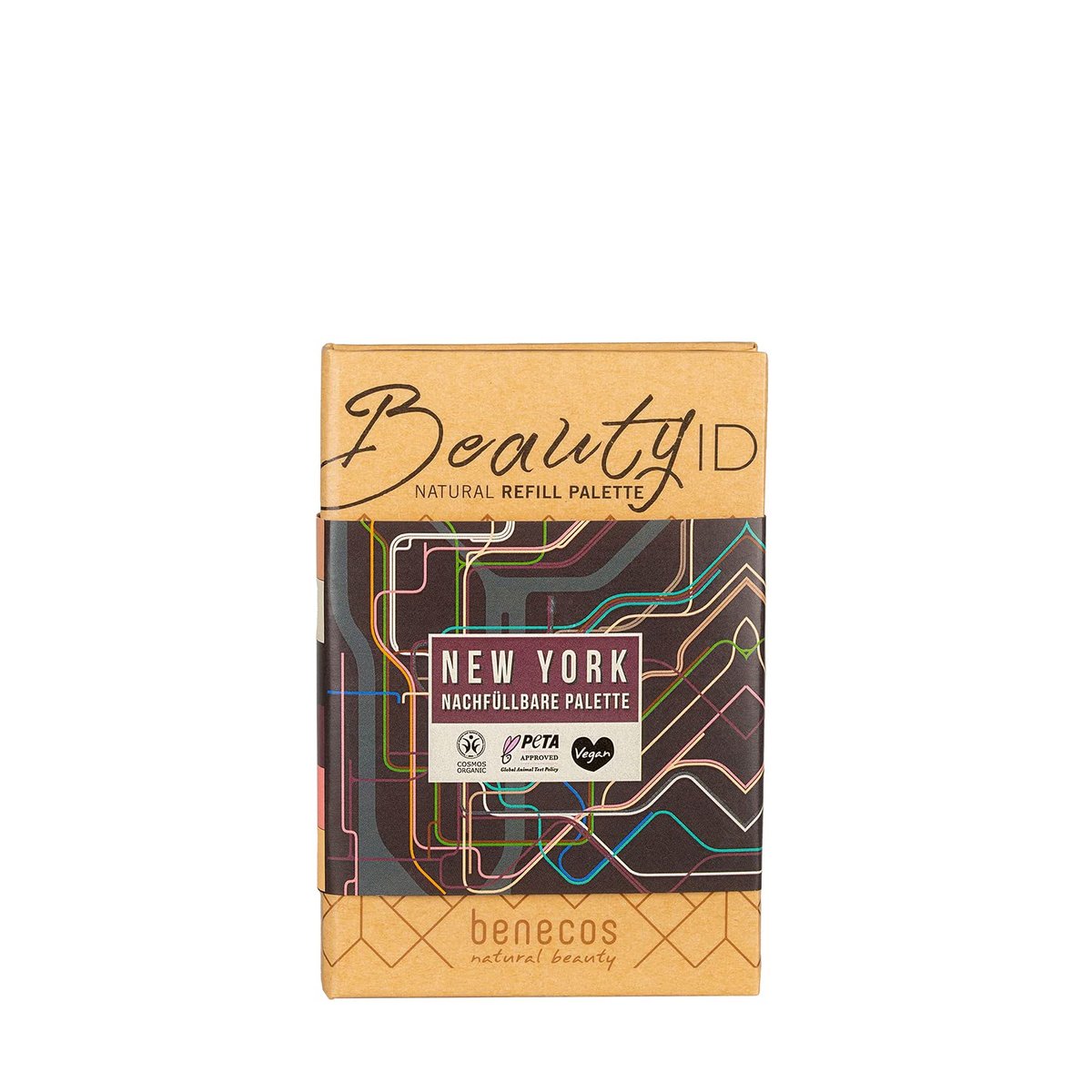 Benecos Organic Beauty ID New York SmallPalette - Glam, Cream, Onyx, Plum Eyeshadow - görsel 1