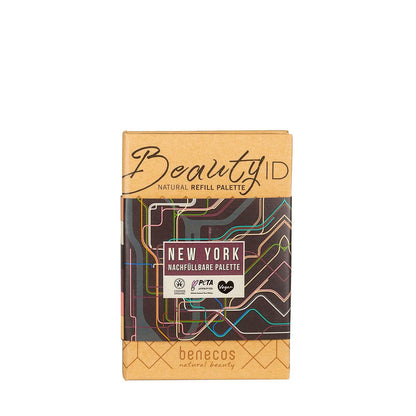 Benecos Organic Beauty ID New York SmallPalette - Glam, Cream, Onyx, Plum Eyeshadow