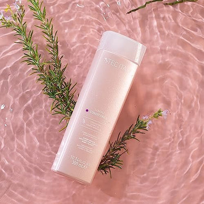 Tec Italy Lumina Conditioner Purple Toning for Blonde, Gray & Bleached Hair - Neutralizes Yellow Tones, Enhances Shine & Softness, UV Protection, 10.14 fl oz