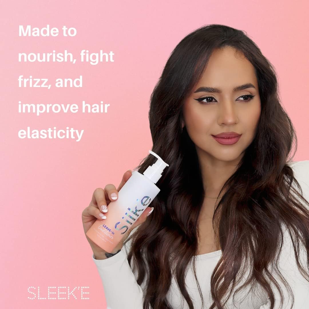 Sleek'e Silk'e Repair Leave-In Conditioner with Jojoba Oil & Aloe Leaf Extract - Prevent Breakage, Support Healthy Hair for All Hair Types - 250ml / 8.5oz Avelisse