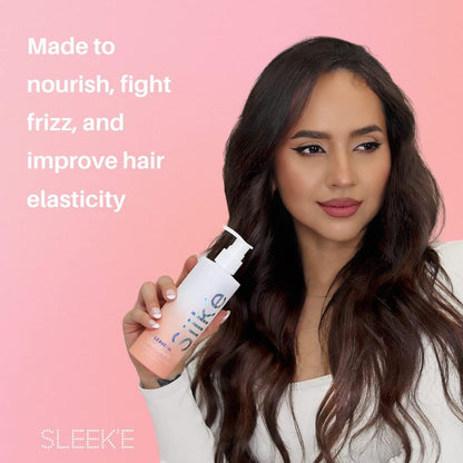 Sleek'e Silk'e Repair Leave-In Conditioner with Jojoba Oil & Aloe Leaf Extract - Prevent Breakage, Support Healthy Hair for All Hair Types - 250ml / 8.5oz Avelisse