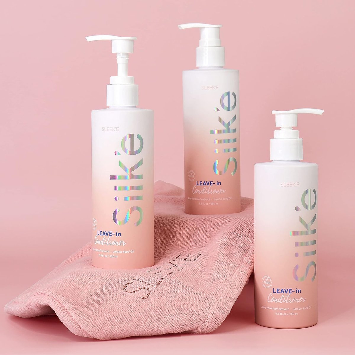 Sleek'e Silk'e Repair Leave-In Conditioner with Jojoba Oil & Aloe Leaf Extract - Prevent Breakage, Support Healthy Hair for All Hair Types - 250ml / 8.5oz Avelisse