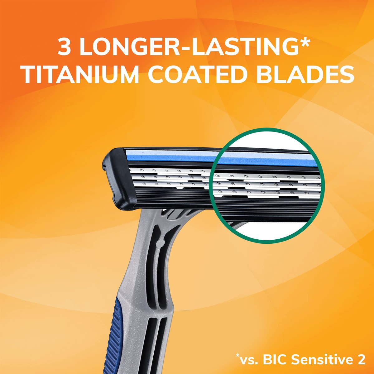 BIC Sensitive 3 Disposable Razors for Men with 3 Blades, Value Pack of 12 Avelisse