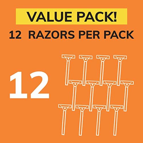 BIC Sensitive 3 Disposable Razors for Men with 3 Blades, Value Pack of 12 Avelisse