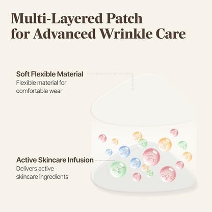 Marshique Frown Line Patches for Between the Eyes - Anti-Wrinkle Face Tape for Eleven Lines, Crow's Feet, Smile Lines - Day & Night Use - Korean Skincare - 55 Patches Avelisse