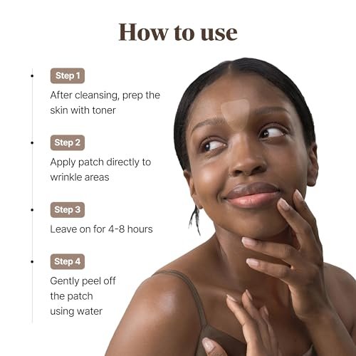 Marshique Frown Line Patches for Between the Eyes - Anti-Wrinkle Face Tape for Eleven Lines, Crow's Feet, Smile Lines - Day & Night Use - Korean Skincare - 55 Patches Avelisse