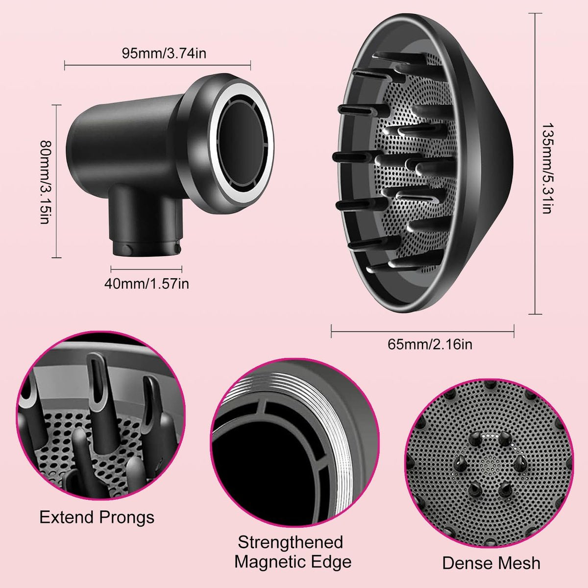 Dyson Airwrap Styler Diffuser and Adaptor – Convert Your Styler into a Hair Dryer - görsel 16