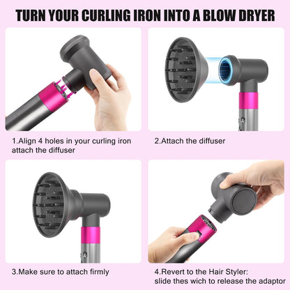 Dyson Airwrap Styler Diffuser and Adaptor – Convert Your Styler into a Hair Dryer