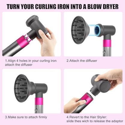 Dyson Airwrap Styler Diffuser and Adaptor – Convert Your Styler into a Hair Dryer