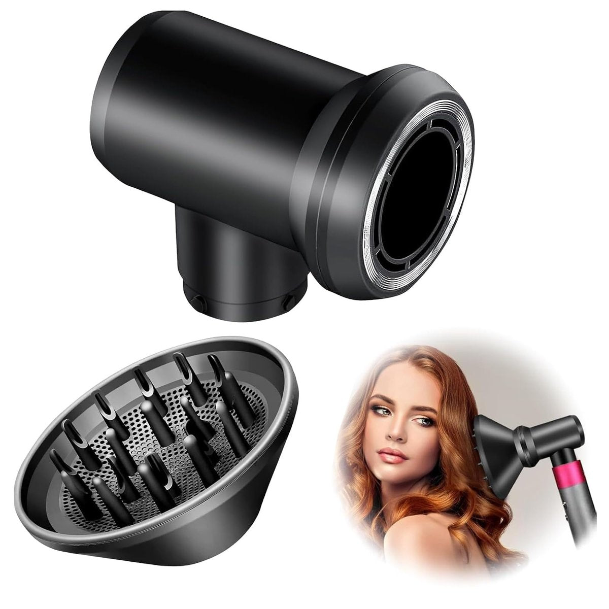 Dyson Airwrap Styler Diffuser and Adaptor – Convert Your Styler into a Hair Dryer - görsel 18