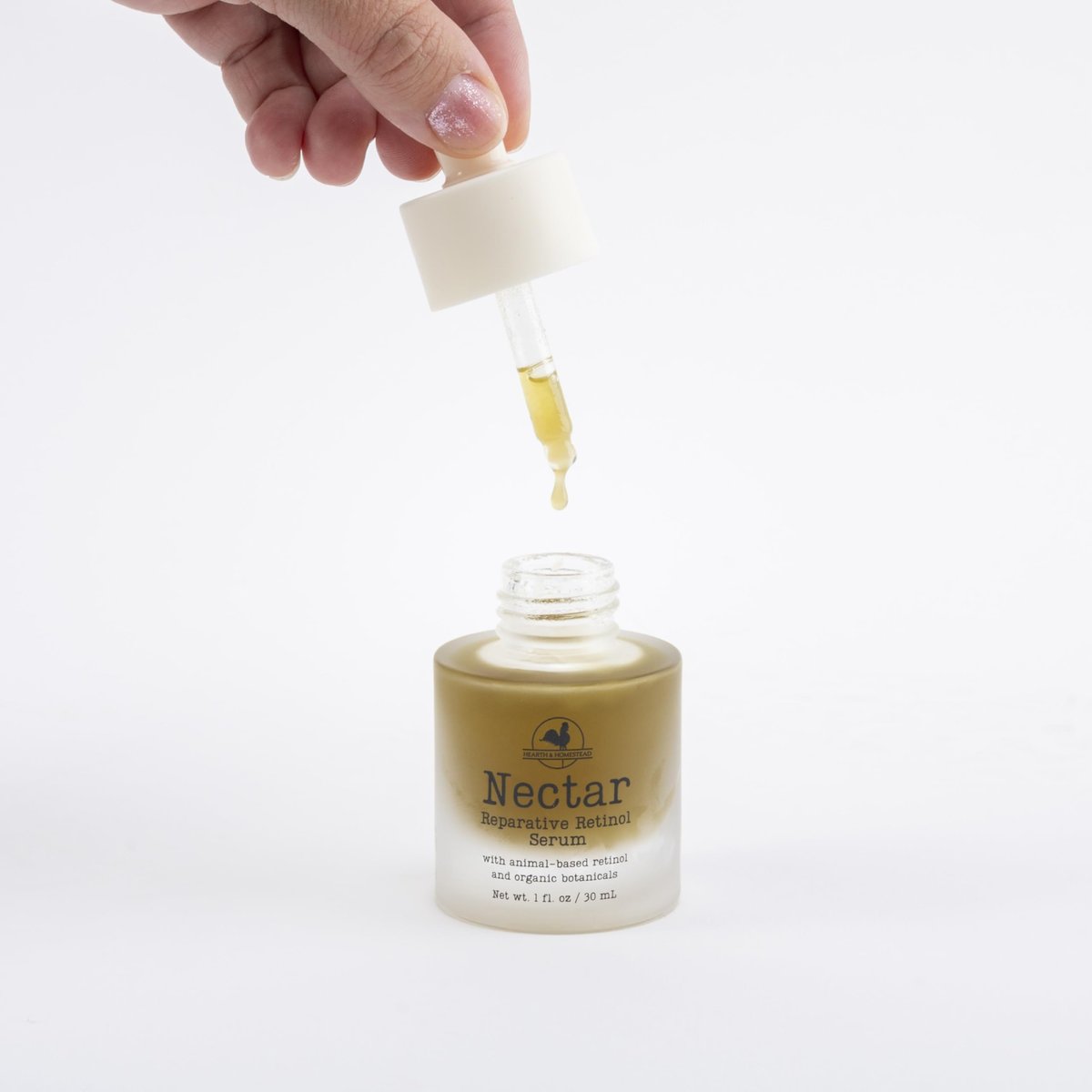 Hearth & Homestead Serum - Nectar Natural Retinol with Fermented Cod Liver Oil, Grass-Fed Tallow & Emu Oil – Nutrient-Rich Facial Oil for Smooth, Healthy Skin (1 fl oz) Avelisse