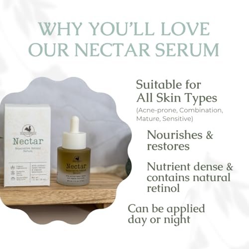 Hearth & Homestead Serum - Nectar Natural Retinol with Fermented Cod Liver Oil, Grass-Fed Tallow & Emu Oil – Nutrient-Rich Facial Oil for Smooth, Healthy Skin (1 fl oz) Avelisse