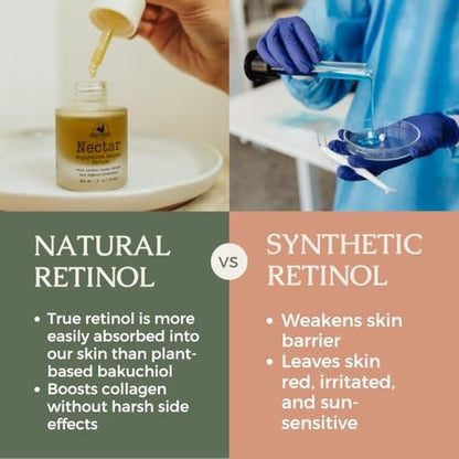 Hearth & Homestead Serum - Nectar Natural Retinol with Fermented Cod Liver Oil, Grass-Fed Tallow & Emu Oil – Nutrient-Rich Facial Oil for Smooth, Healthy Skin (1 fl oz) Avelisse