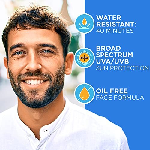 Coppertone Complete Face Sunscreen Lotion SPF 45 – Oil-Free, Weightless, Water Resistant, 2.5 oz - görsel 12