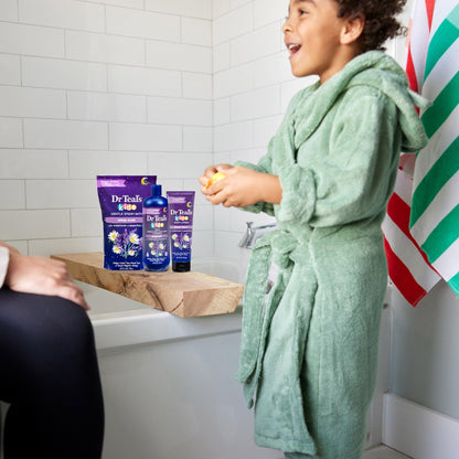 Dr Teal's Kids Gentle Epsom Salt Sleep Soak with Melatonin & Essential Oil Blend, 2 lbs (Pack of 3) - Bath Salts for Relaxation Avelisse